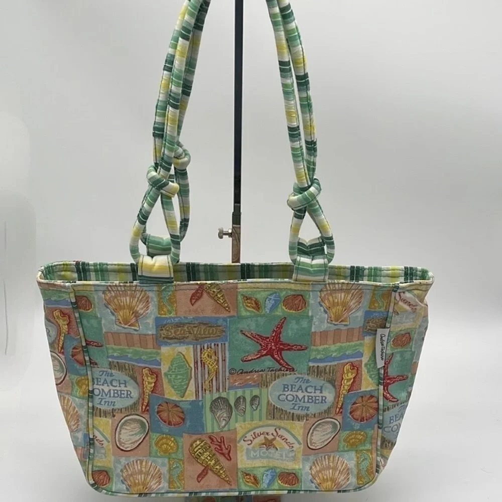 Andrea Tachiera Beach Comber Artistic Knot Tote Bag